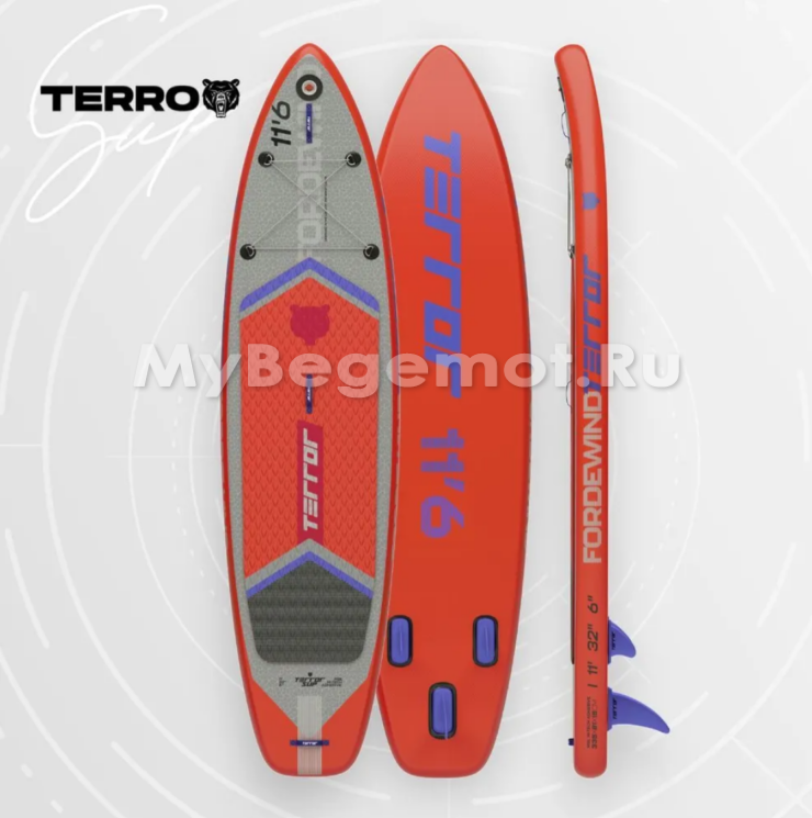 Надувная доска TERRO FORDEWIND 11’6 SUPBOARD / COOL RED
