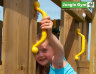 Детский игровой городок Jungle Gym Villa + Swing Module Xtra