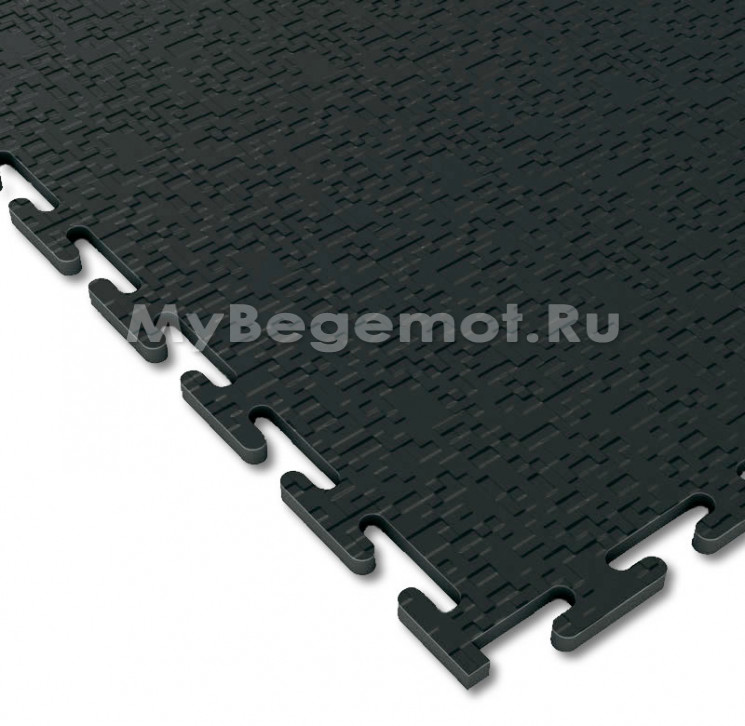 Модульное напольное ПВХ покрытие M-TILE UNIVERSAL 5 мм RAL 9005