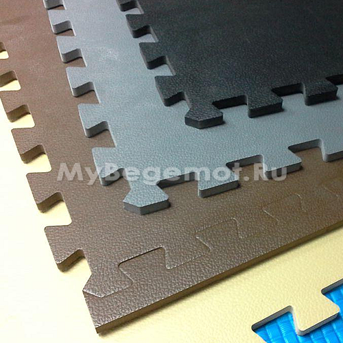 Полы для тренажерного зала 100х100x1 см. 70 Shore A